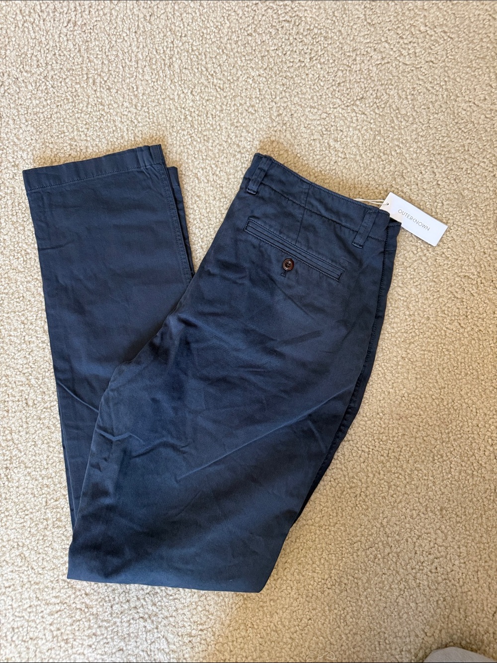 Outerknown Navy Blue Men's Chino Pants - 31